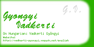 gyongyi vadkerti business card